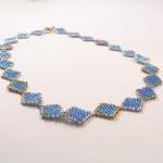 Stained Glass Necklace Pattern, Beading Tutorial..
