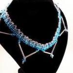 Triangle Dangles Necklace Pattern, Beading..