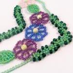 Garden Party Necklace Pattern, Beading Tutorial In..