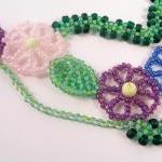 Garden Party Necklace Pattern, Beading Tutorial In..