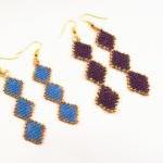 Stained Glass Earring Pattern, Beading Tutorial In..