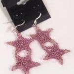 Five Point Star Earrings - Pattern, Beading..