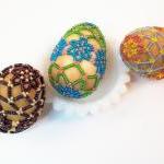 Beaded Easter Egg Pattern, Beading Tutorial In Pdf