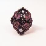 Fire Polished Cluster Ring, Beading Tutorial In..