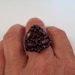 Fire Polished Cluster Ring, Beading Tutorial In..