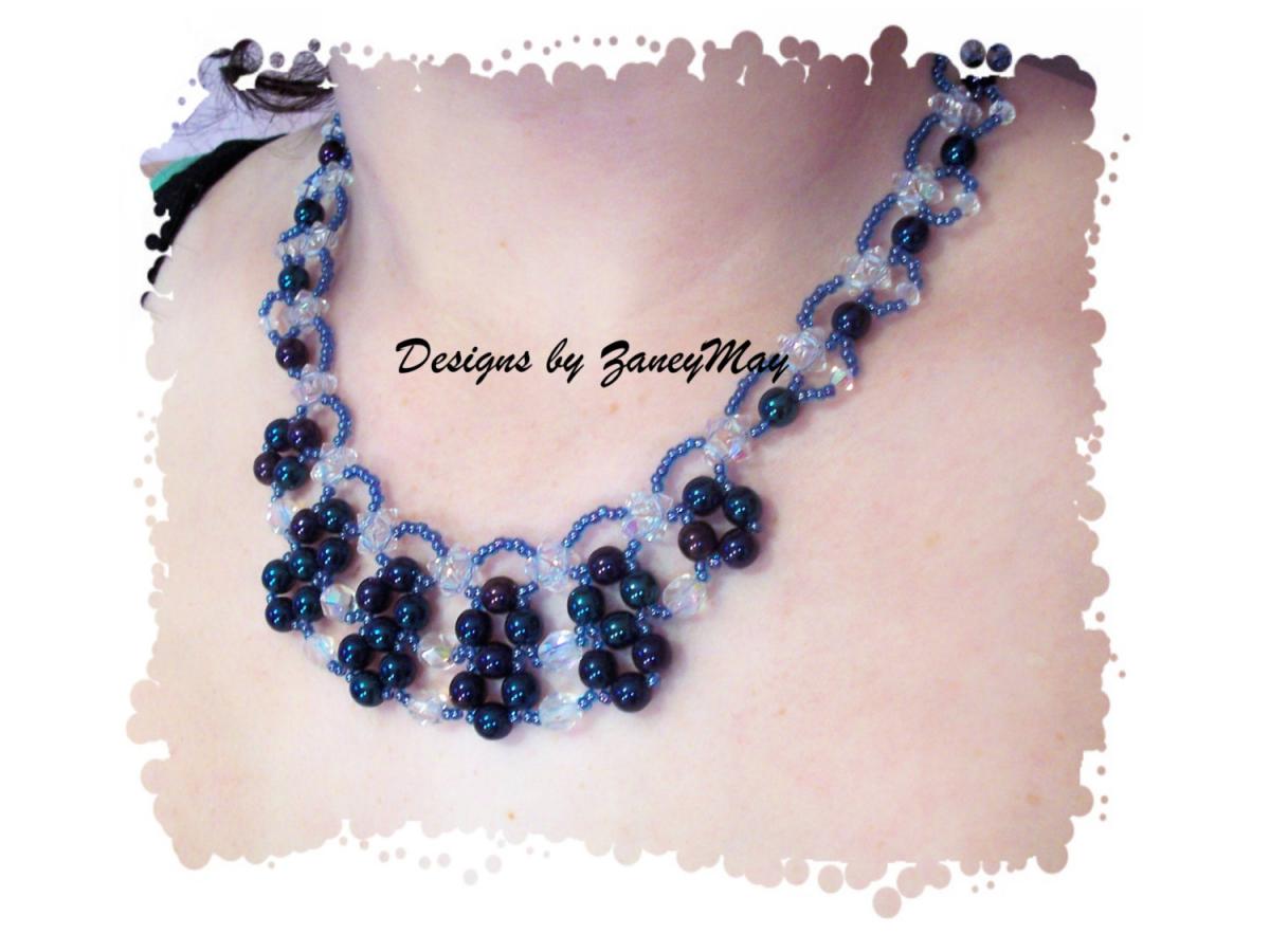 Ice Crystal Necklace, Beading Tutorial In Pdf