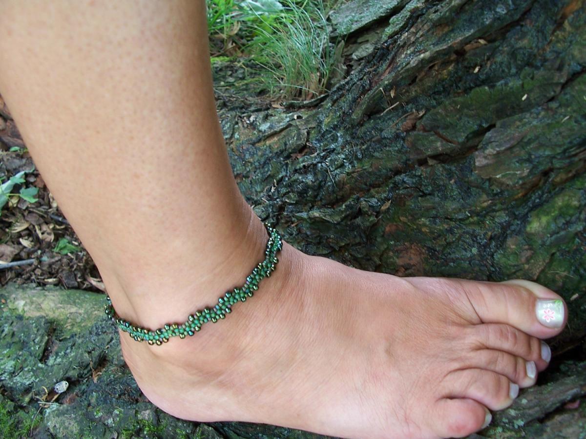 Catch The Waves Bracelet Or Anklet Pattern, Beading Tutorial In Pdf