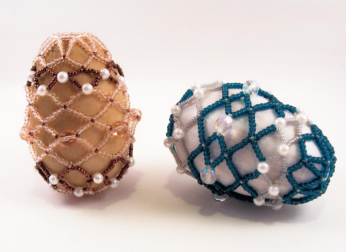 Exquisite Easter Beaded Egg Pattern, Beading Tutorial In Pdf