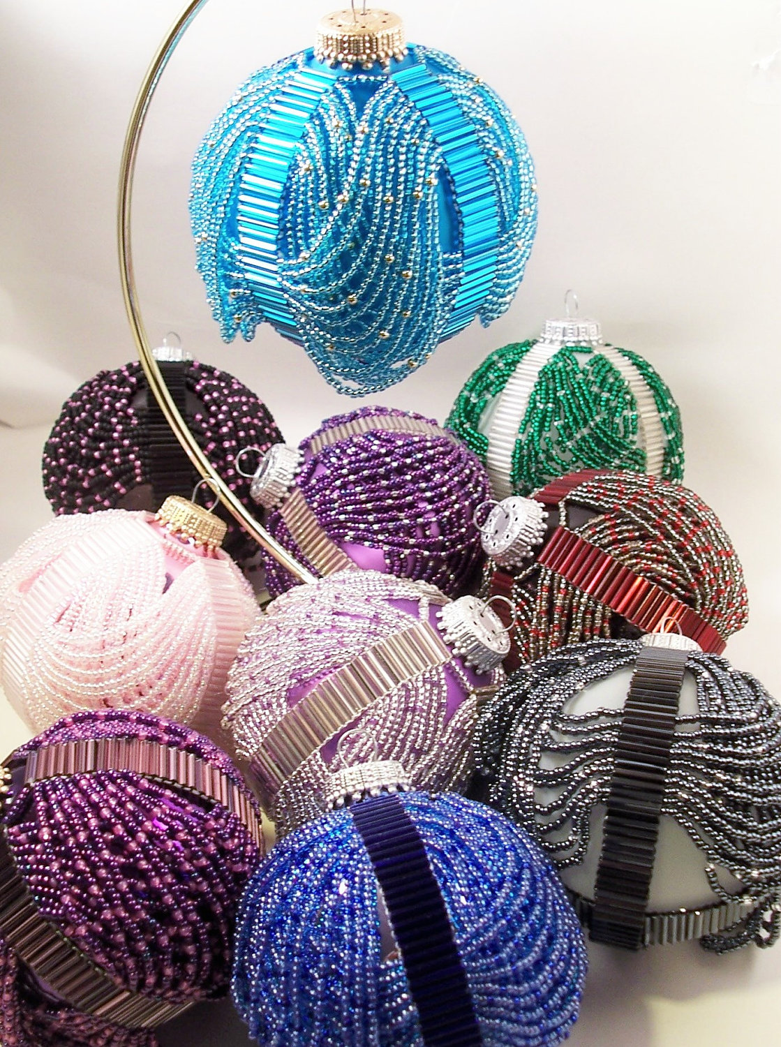 Beaded Swags Ornament, Beading Tutorial In Pdf