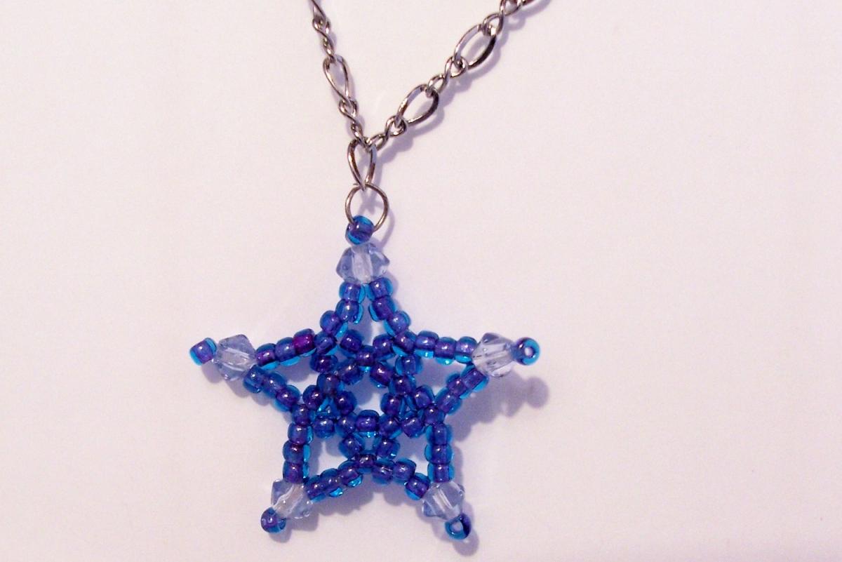 Five Point Star Pattern, Beading Tutorial In Pdf