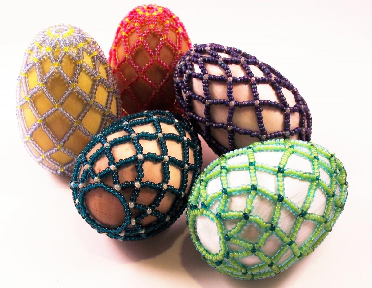 Easter Treasures Beaded Egg Pattern, Beading Tutorial In Pdf