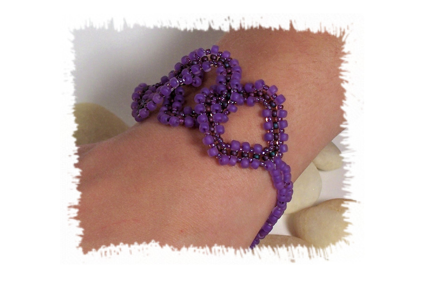 Diamond Bracelet Pattern, Beading Tutorial In Pdf on Luulla