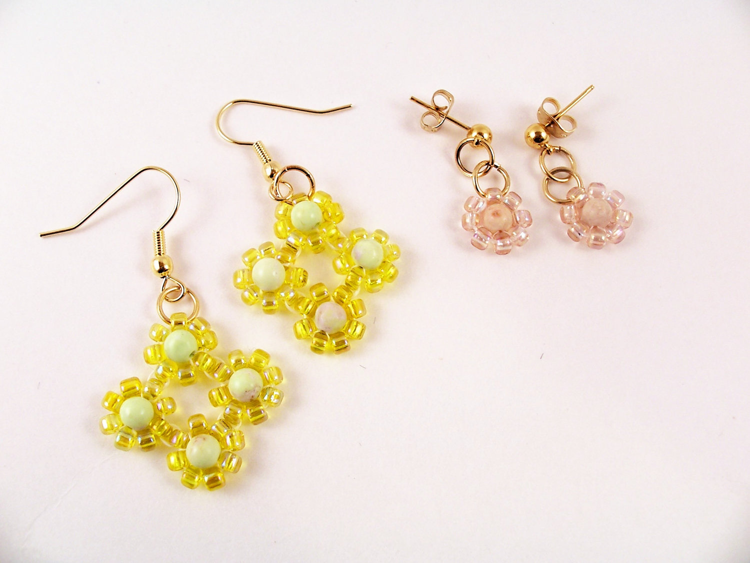 Daisy Earring Patterns, Beading Tutorial In Pdf on Luulla
