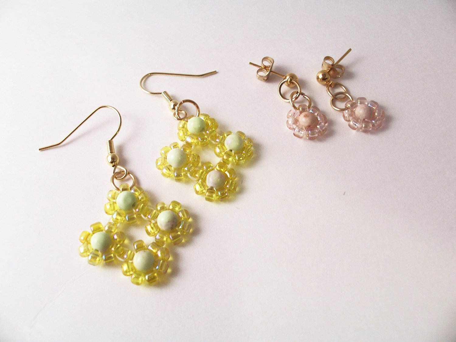 Daisy Earring Patterns, Beading Tutorial In Pdf on Luulla