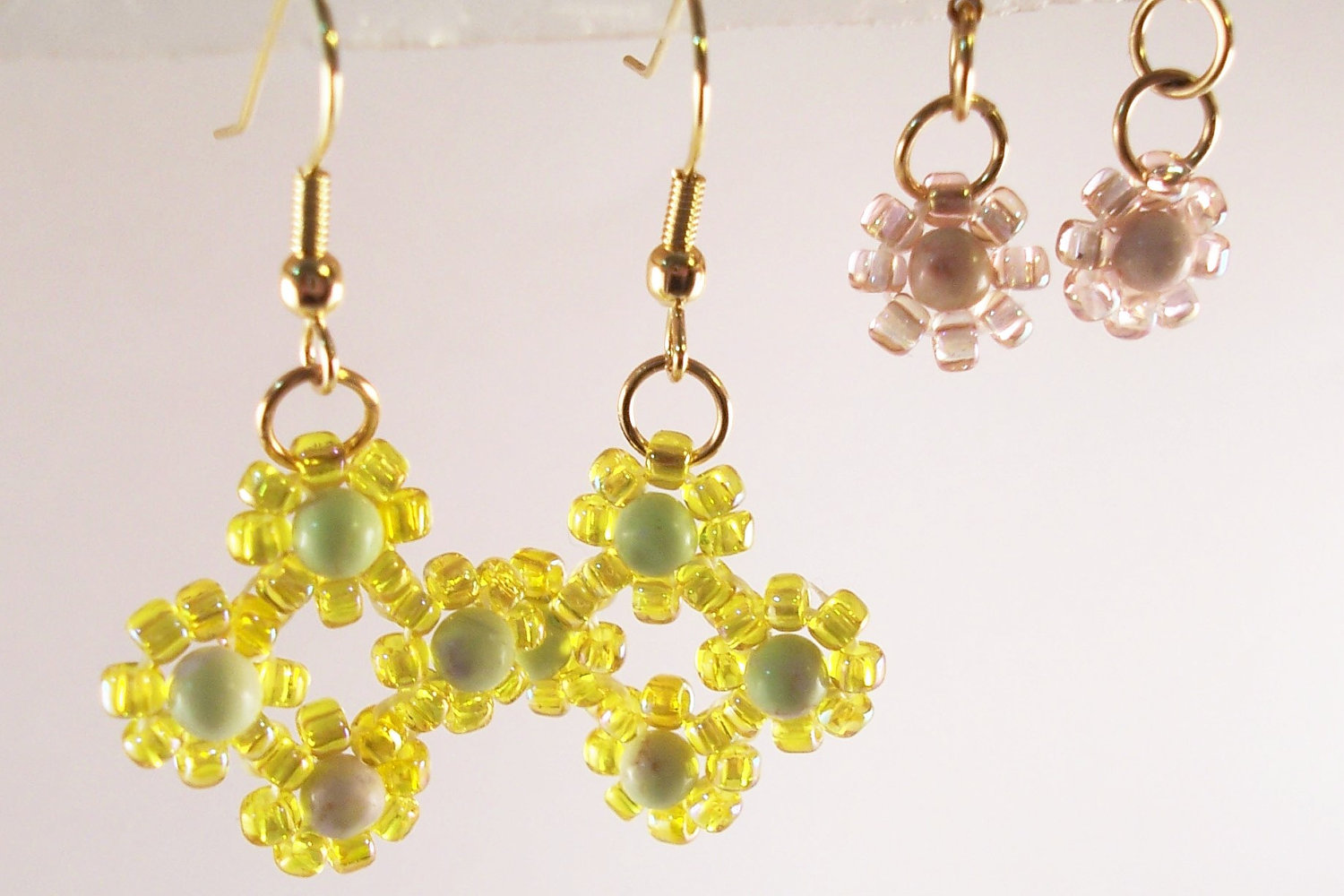 Daisy Earring Patterns, Beading Tutorial In Pdf on Luulla